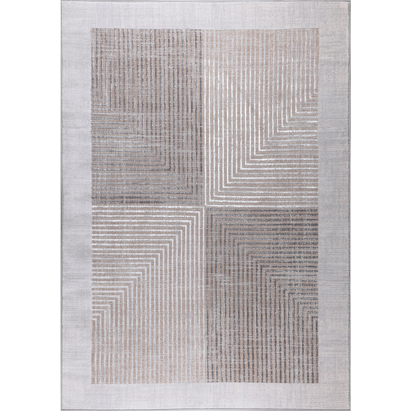 Tapis Scandinave Bohème Gris/Beige Charlestown