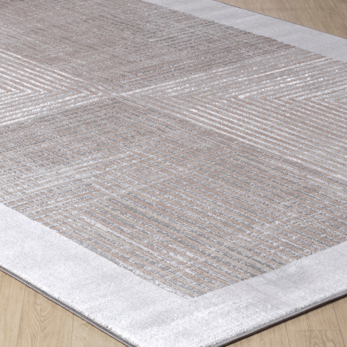 Tapis Scandinave Bohème Gris/Beige Charlestown