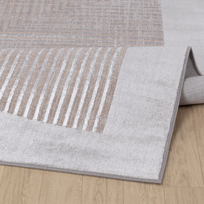 Tapis Scandinave Bohème Gris/Beige Charlestown