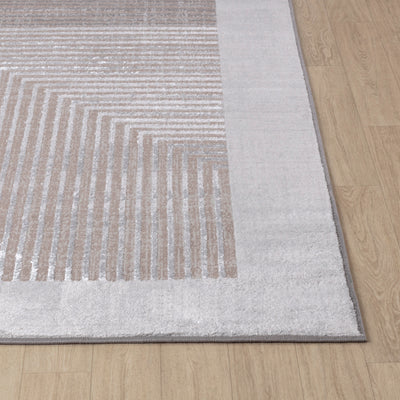 Tapis Scandinave Bohème Gris/Beige Charlestown