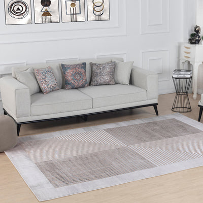 Tapis Scandinave Bohème Gris/Beige Charlestown