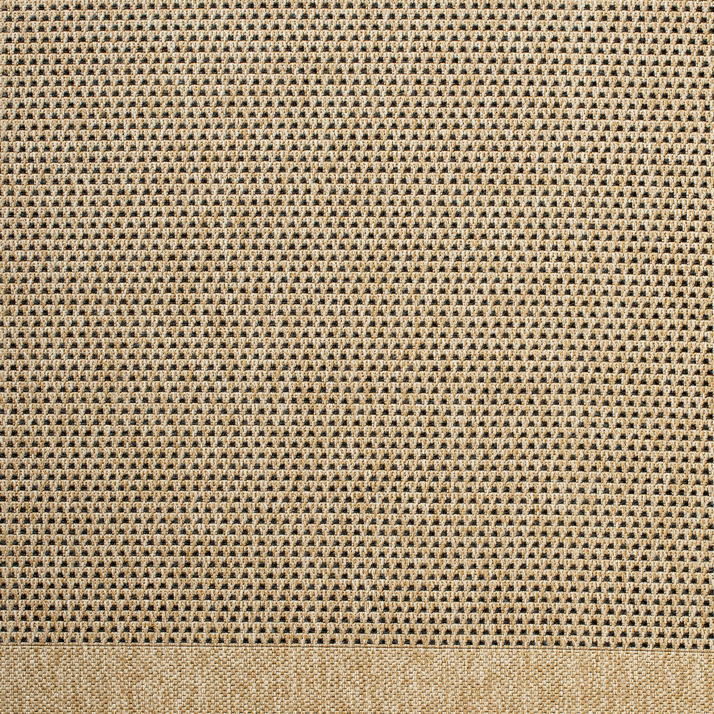Tapis d'Extérieur/Intérieur Aspect Jute Beige/Noir Burlington