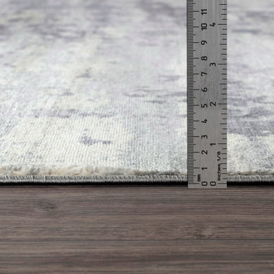 Tapis Abstrait Moderne Gris/Ivoire Dali