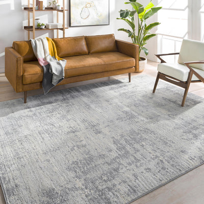 Tapis Abstrait Moderne Gris/Ivoire Dali