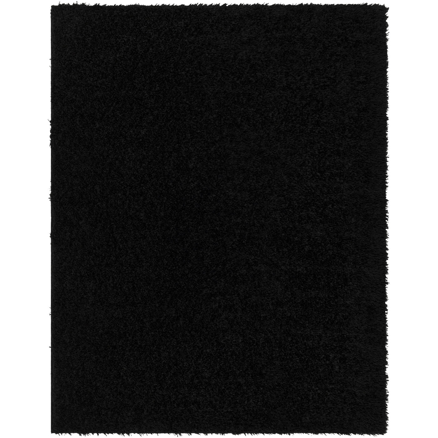 Tapis Shaggy Moderne Noir Dadu