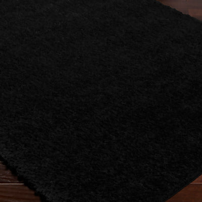 Tapis Shaggy Moderne Noir Dadu