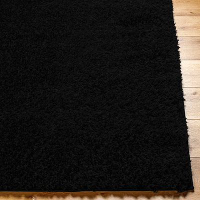 Tapis Shaggy Moderne Noir Dadu