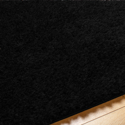 Tapis Shaggy Moderne Noir Dadu