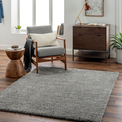 Tapis Shaggy Moderne Gris Foncé Dadu