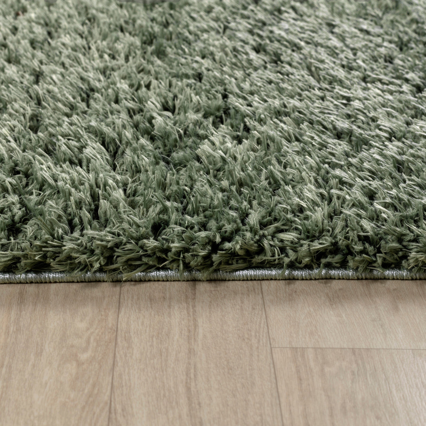 Tapis Shaggy Moderne Vert Dadu