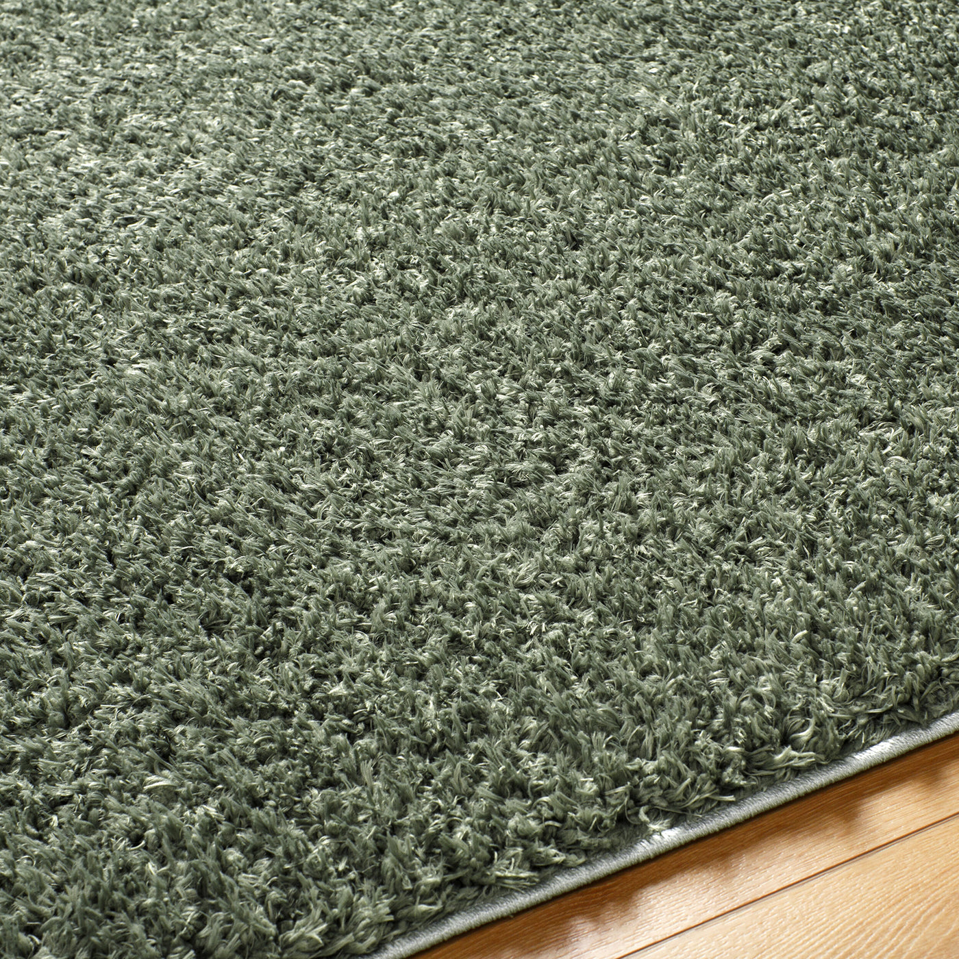 Tapis Shaggy Moderne Vert Dadu