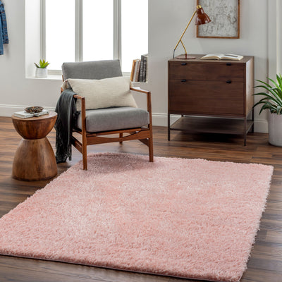 Tapis Shaggy Moderne Rose Clair Dadu