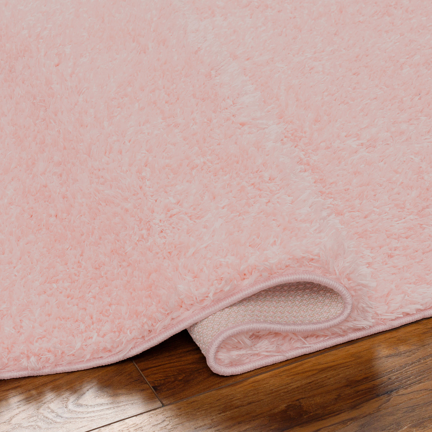 Tapis Shaggy Moderne Rose Clair Dadu