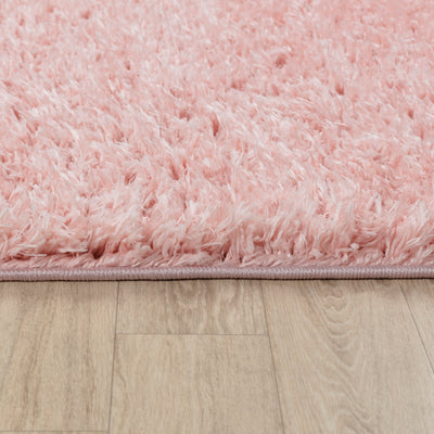 Tapis Shaggy Moderne Rose Clair Dadu
