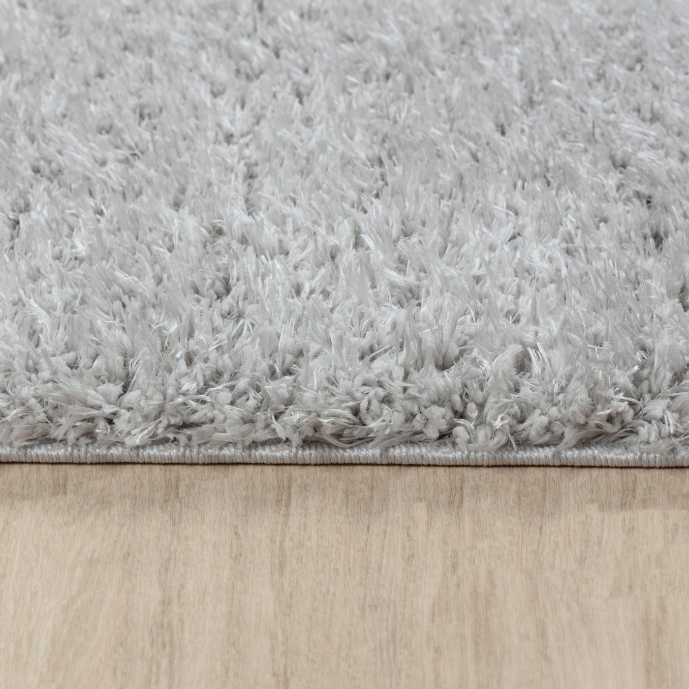 Tapis Shaggy Moderne Gris Clair Dadu