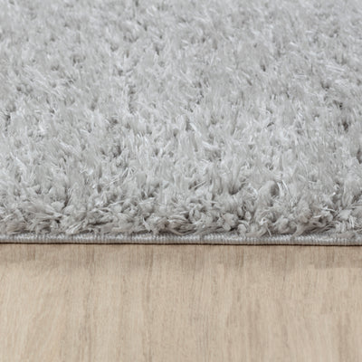 Tapis Shaggy Moderne Gris Clair Dadu