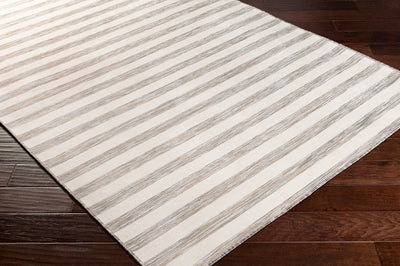 Tapis d'Extérieur/Intérieur Rayé Beige/Ivoire Hofu