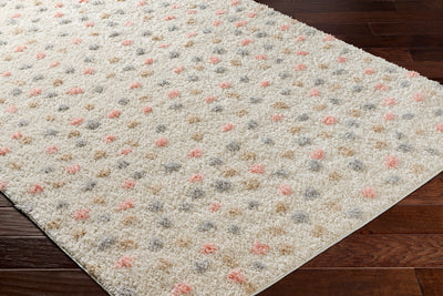 Tapis Shaggy à Pois Multicolore/Beige
