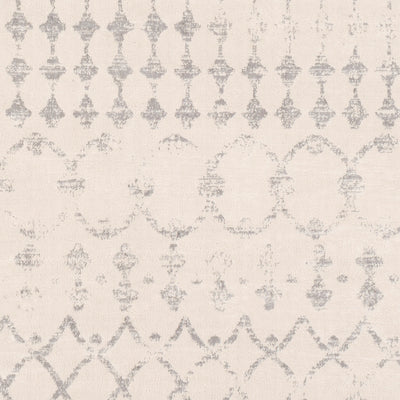 Tapis de Couloir Berbère Ethnique Blanc/Gris Lyon