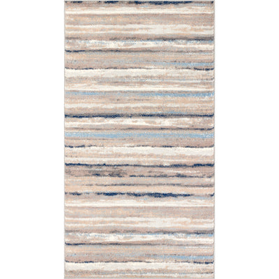 Tapis Scandinave Moderne Blanc/Gris/Bleu Dusel