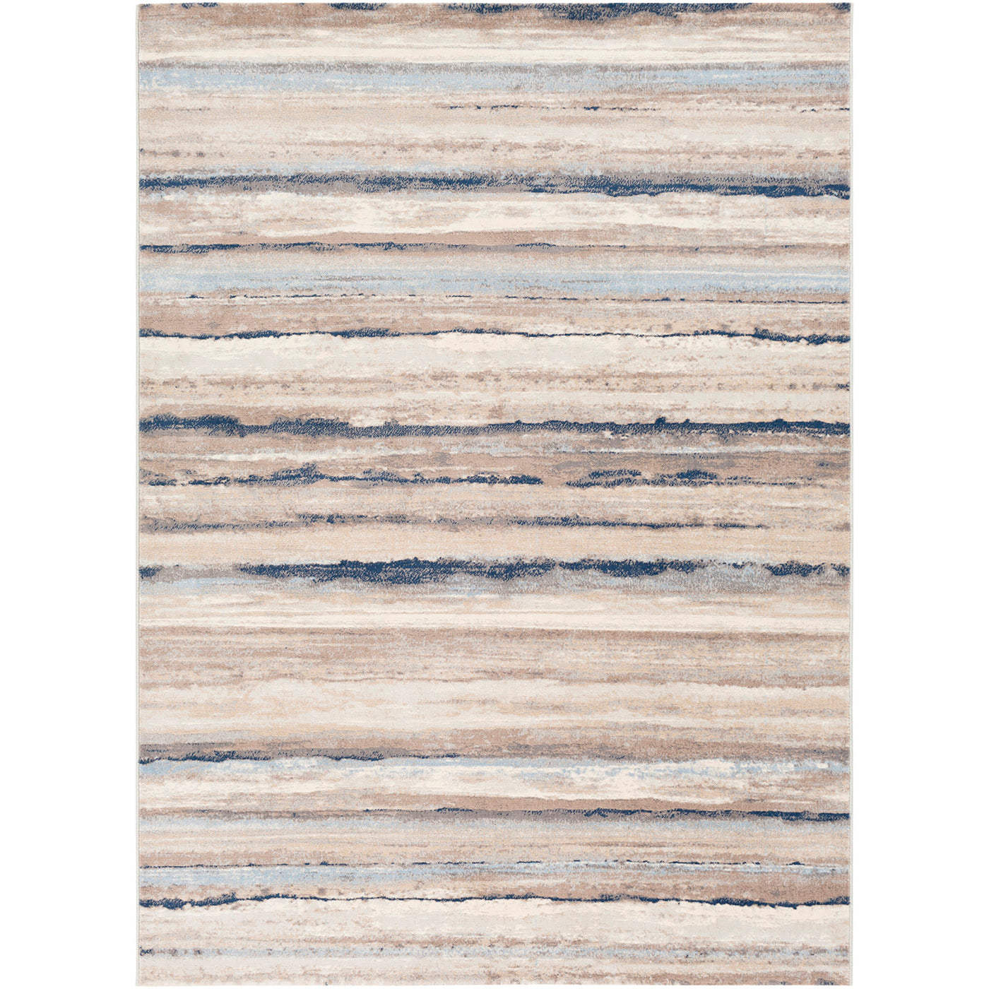 Tapis Scandinave Moderne Blanc/Gris/Bleu Dusel