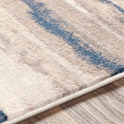 Tapis Scandinave Moderne Blanc/Gris/Bleu Dusel
