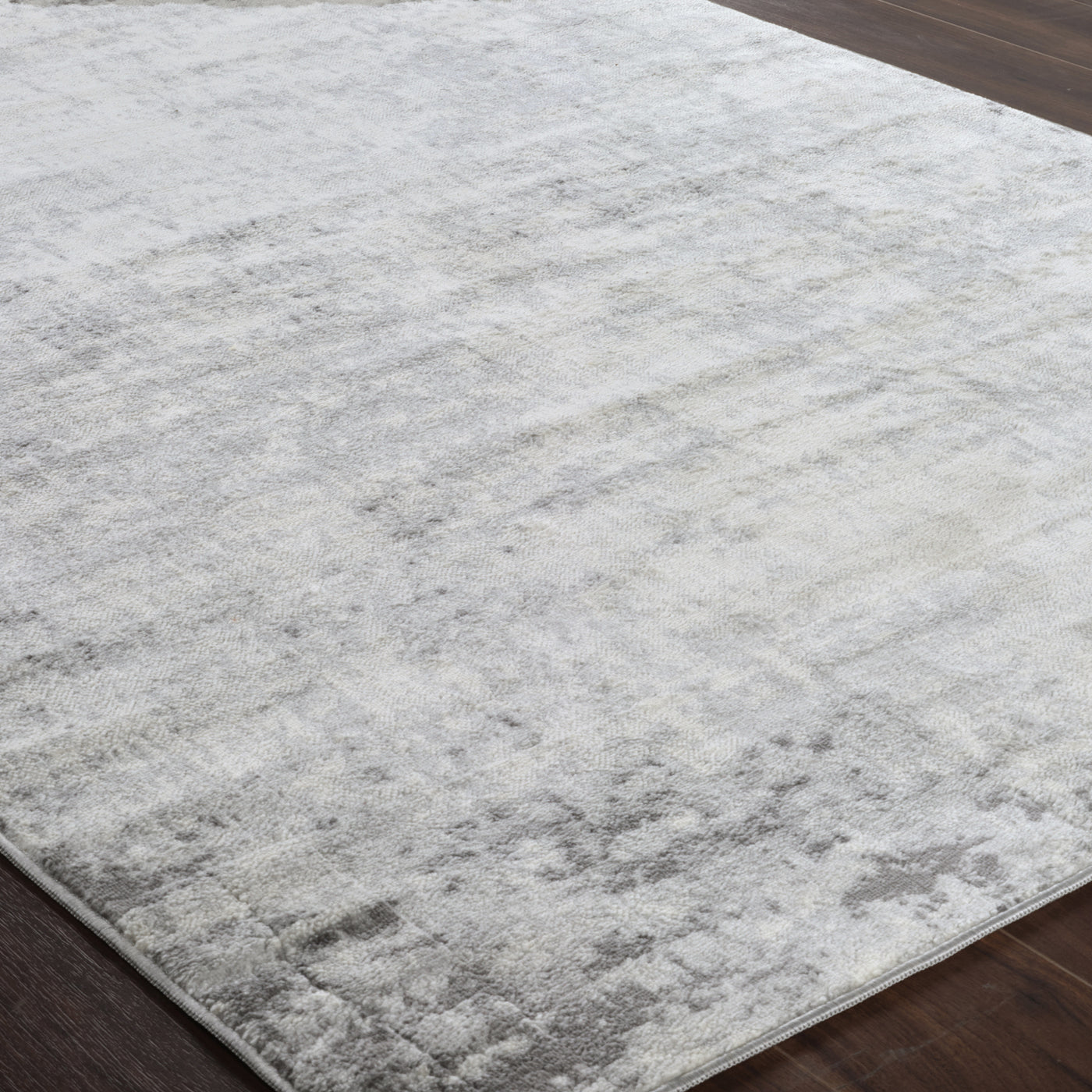 Tapis de Couloir Abstrait Utrecht Moderne Blanc/Gris