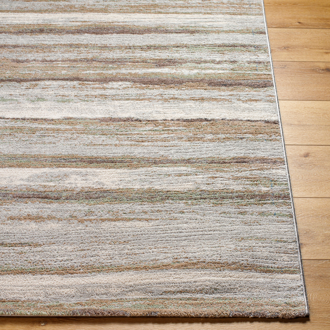 Tapis Scandinave Moderne Brun/Vert Dusel