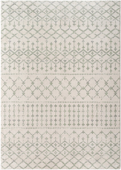 Tapis Berbère Ethnique Gris/Vert Iwata