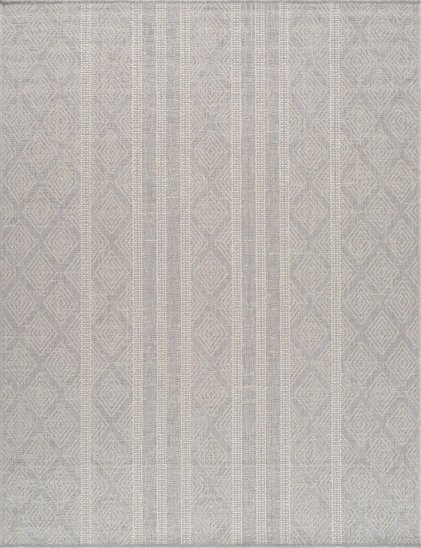 Tapis d'Extérieur/Intérieur Gris/Ivoire  Hebi