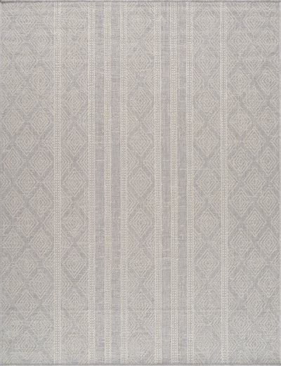 Tapis d'Extérieur/Intérieur Gris/Ivoire  Hebi