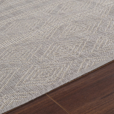 Tapis d'Extérieur/Intérieur Gris/Ivoire  Hebi