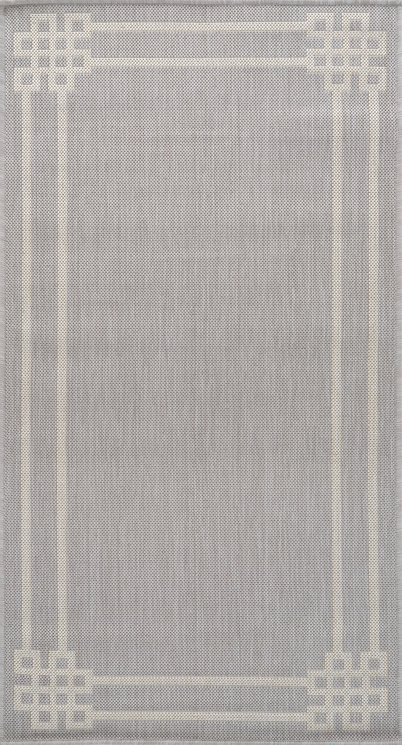 Tapis d'Extérieur/Intérieur Gris/Ivoire  Heerlen