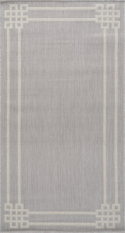 Tapis d'Extérieur/Intérieur Gris/Ivoire  Heerlen