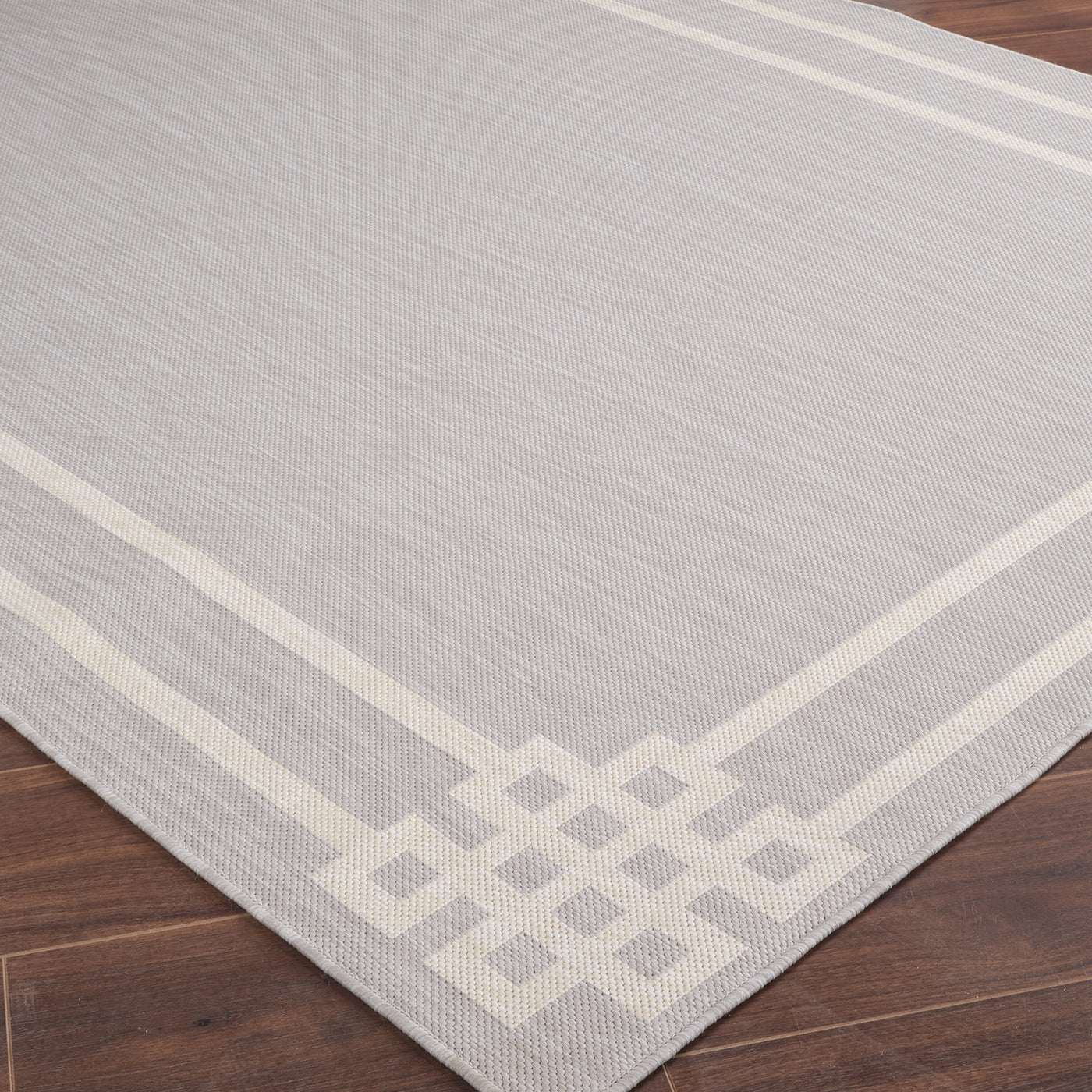 Tapis d'Extérieur/Intérieur Gris/Ivoire  Heerlen