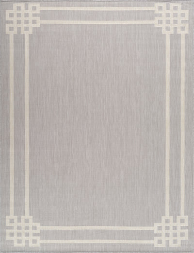 Tapis d'Extérieur/Intérieur Gris/Ivoire  Heerlen