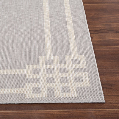 Tapis d'Extérieur/Intérieur Gris/Ivoire  Heerlen
