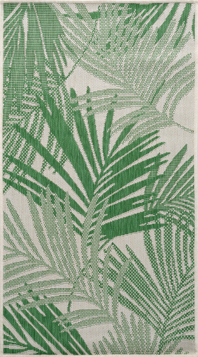 Tapis d'Extérieur/Intérieur Vert/Ivoire Hoya