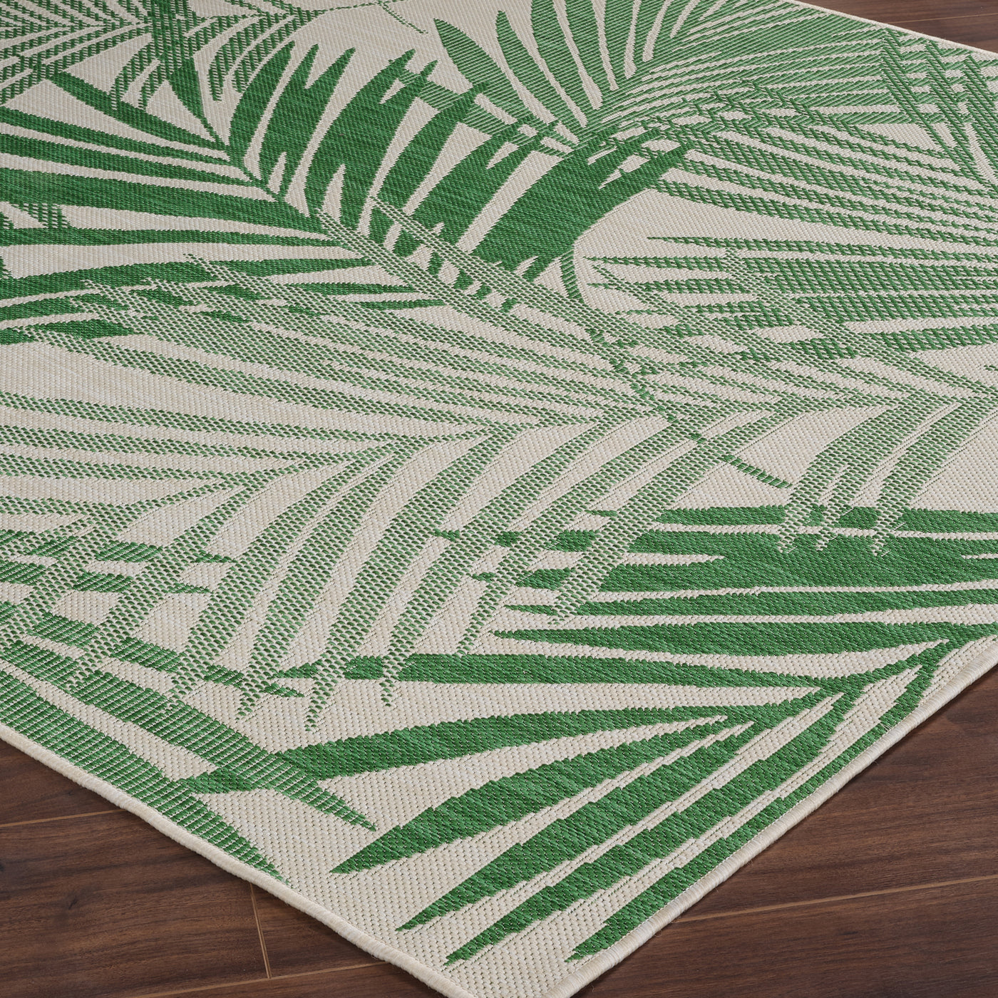 Tapis d'Extérieur/Intérieur Vert/Ivoire Hoya
