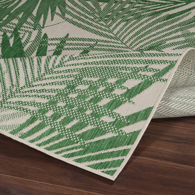 Tapis d'Extérieur/Intérieur Vert/Ivoire Hoya