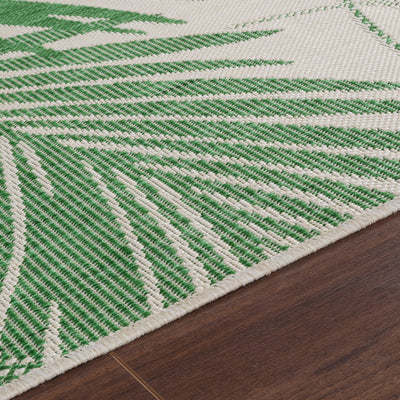 Tapis d'Extérieur/Intérieur Vert/Ivoire Hoya