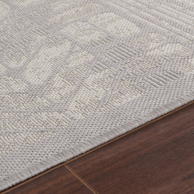 Tapis d'Extérieur/Intérieur Gris/Ivoire Jixi