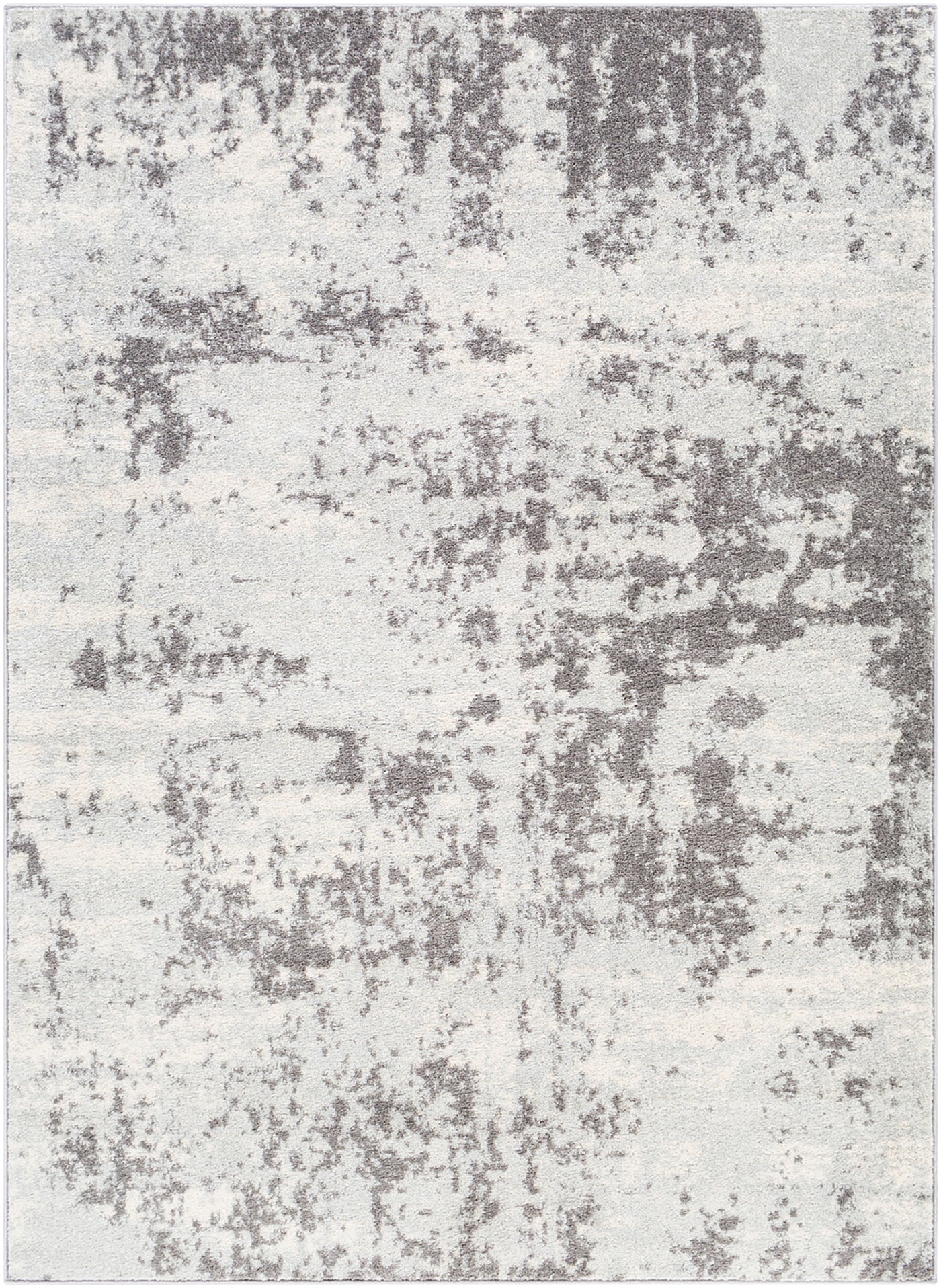 Tapis Abstrait Moderne Gris/Blanc Dunkirk