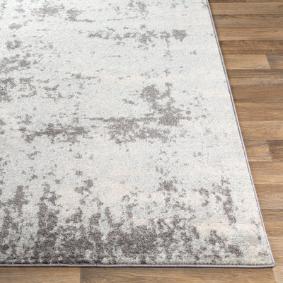 Tapis Abstrait Moderne Gris/Blanc Dunkirk