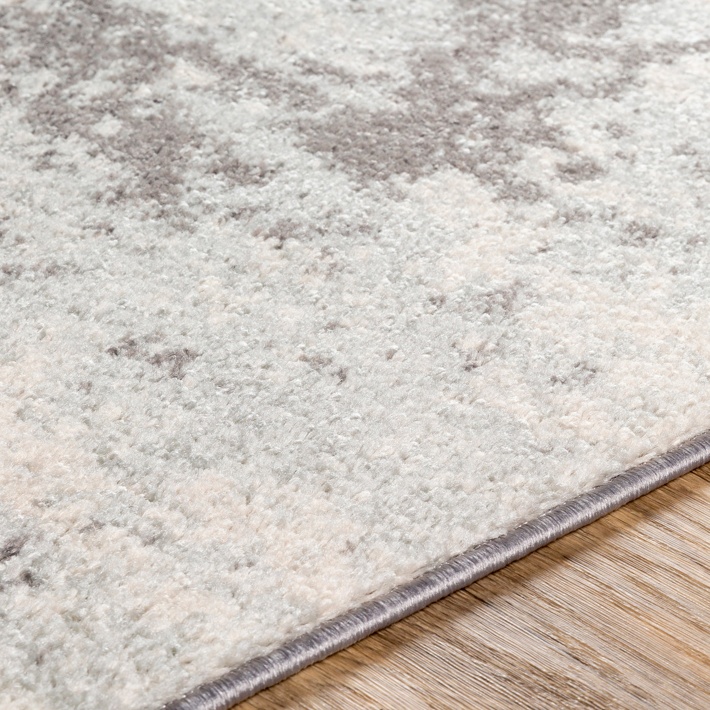 Tapis Abstrait Moderne Gris/Blanc Dunkirk