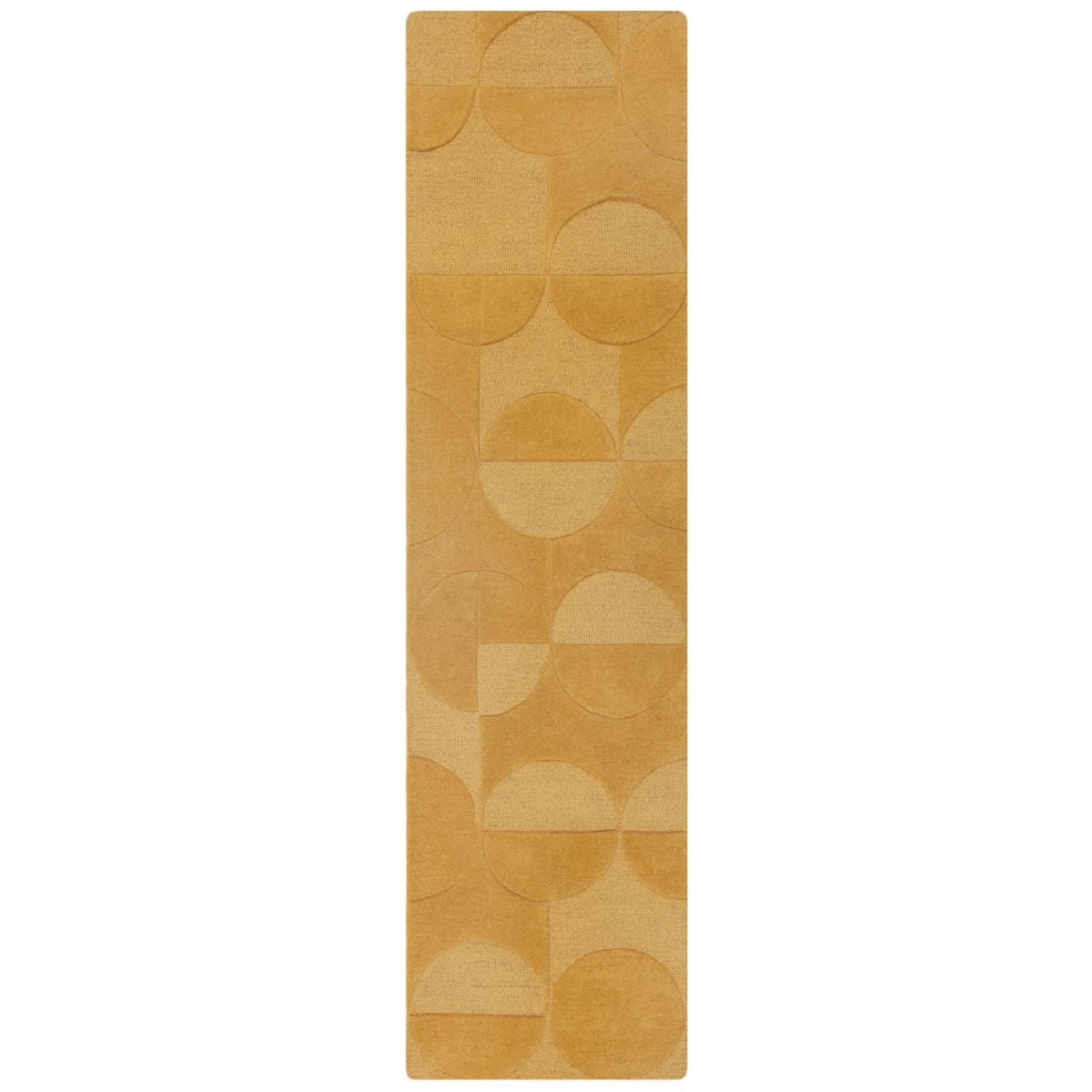 Tapis de couloir en laine Gigi Jaune