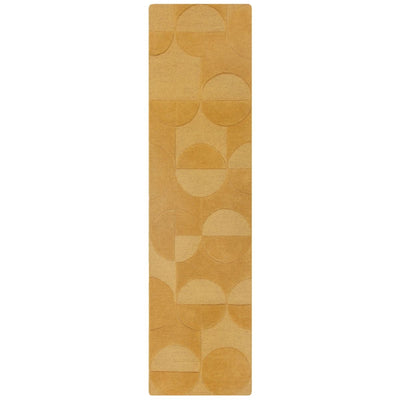 Tapis de couloir en laine Gigi Jaune